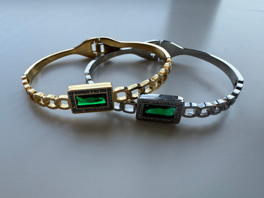 Brazalete de esmeralda Ani