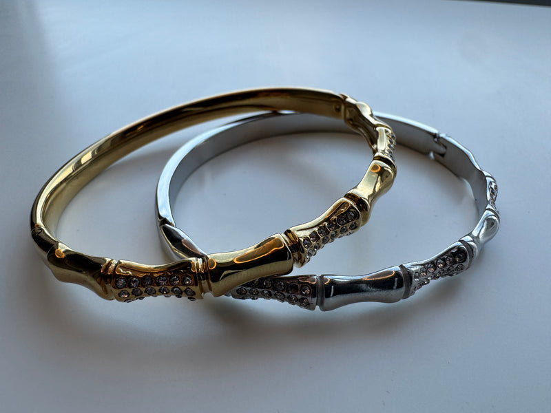 Bamboo Diamond Bangle