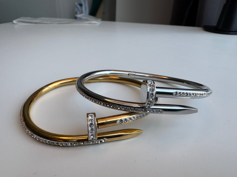 Cora Nail Bangle Full Diamond
