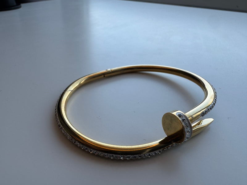 Cora Nail Bangle Full Diamond