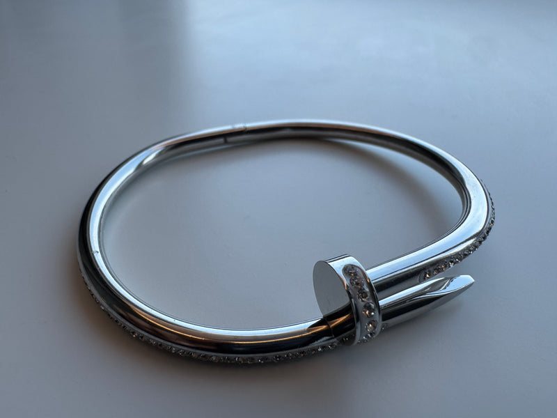 Cora Nail Bangle Full Diamond
