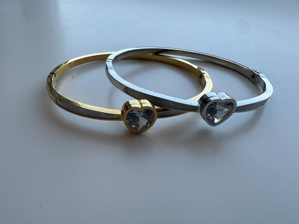 I love you heart bangle