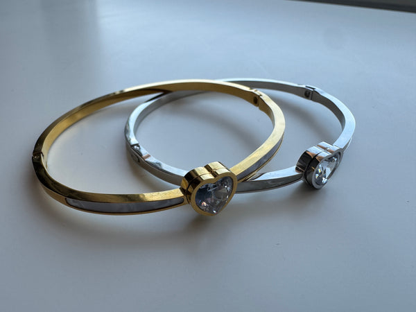 I love you heart bangle