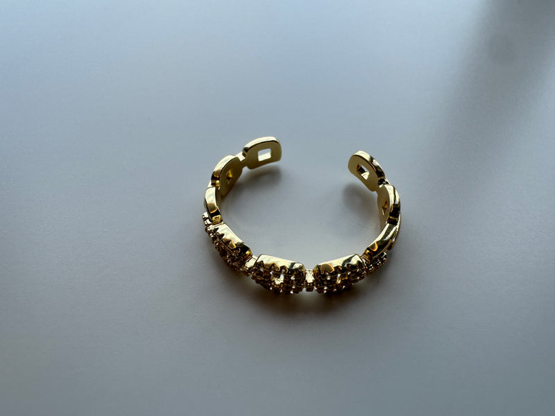 Kylie CZ Chain Ring