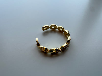 Kylie CZ Chain Ring