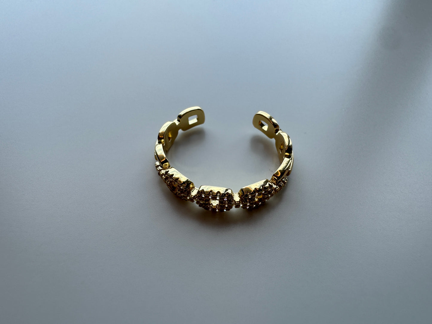 Kylie CZ Chain Ring