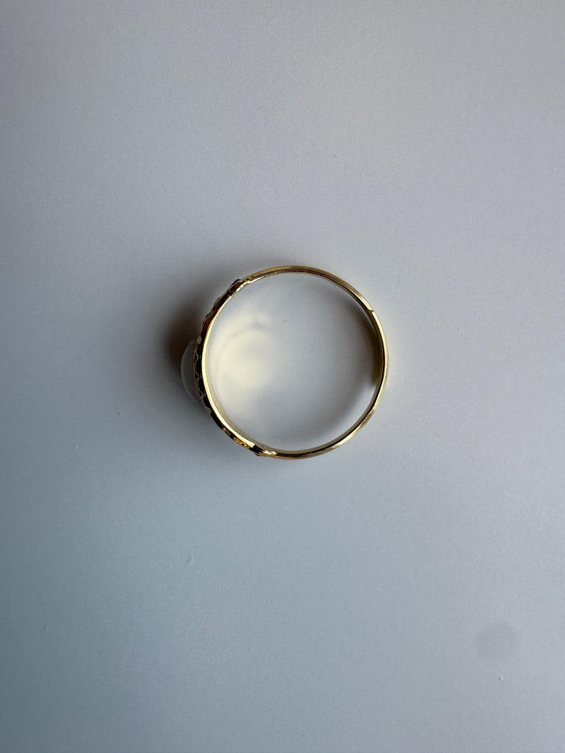 Opal Gold Ring Adjustable