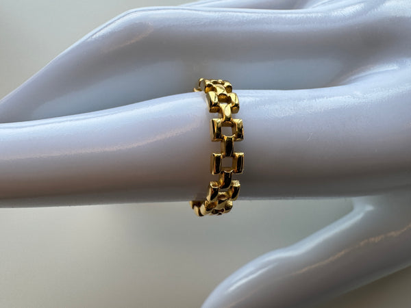 Watch Strap Minimal Stack Ring