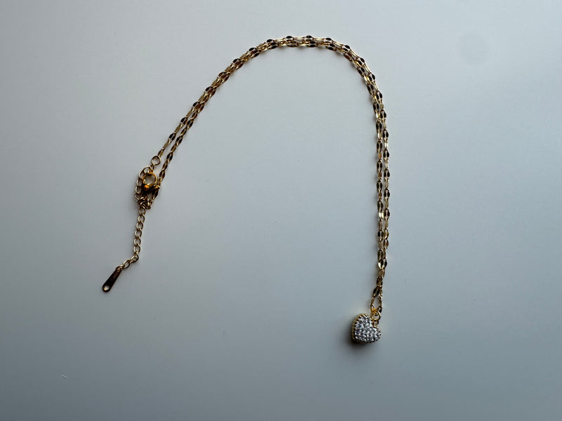 Raine Double Sided Heart Necklace