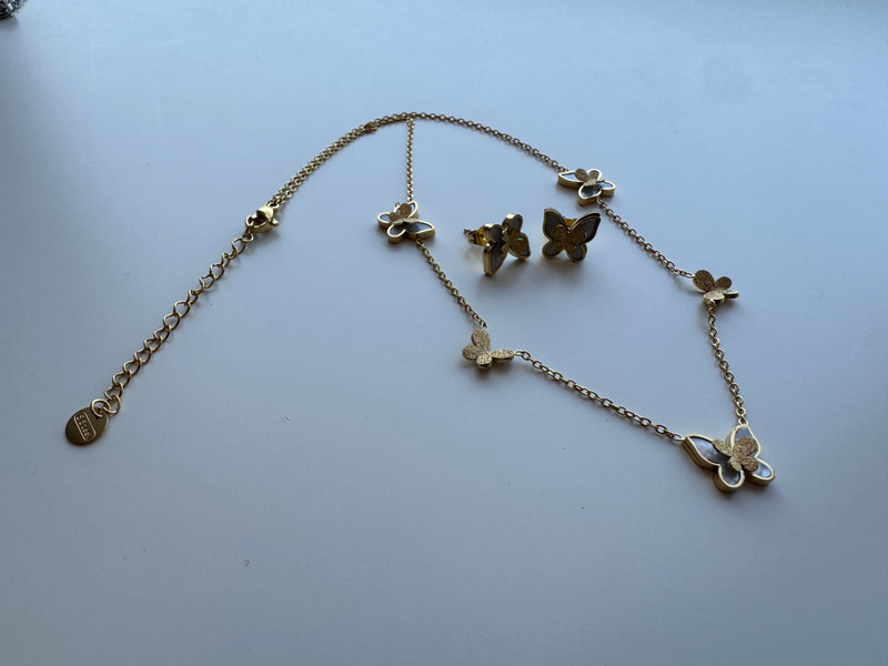 Bumblebee Butterfuly Necklace