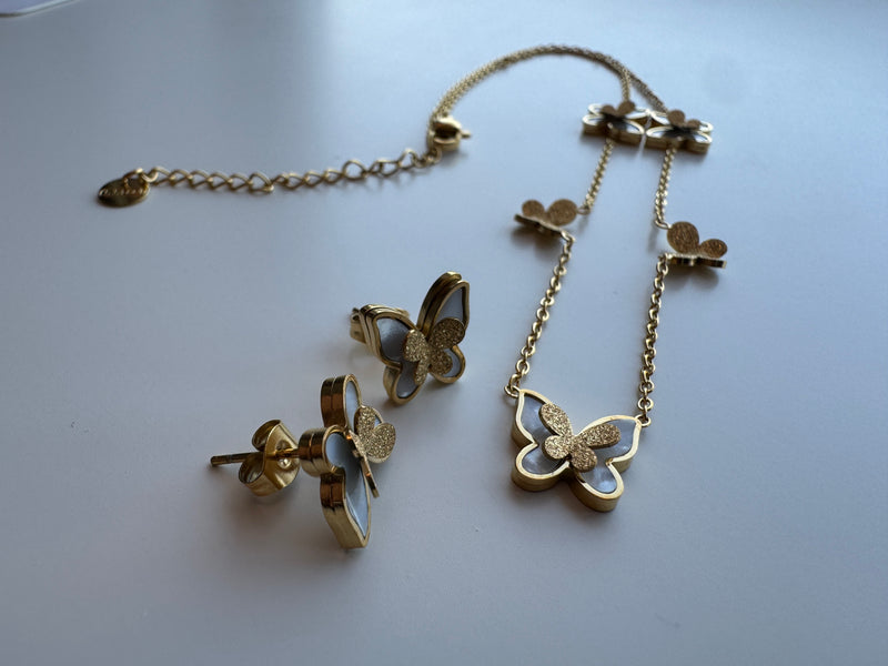 Bumblebee Butterfuly Necklace