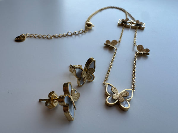 Butterfuly Necklace Full set