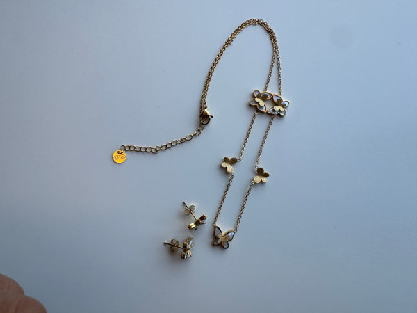 Butterfuly Necklace Full set