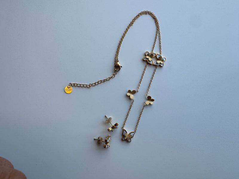 Butterfuly Necklace Full set