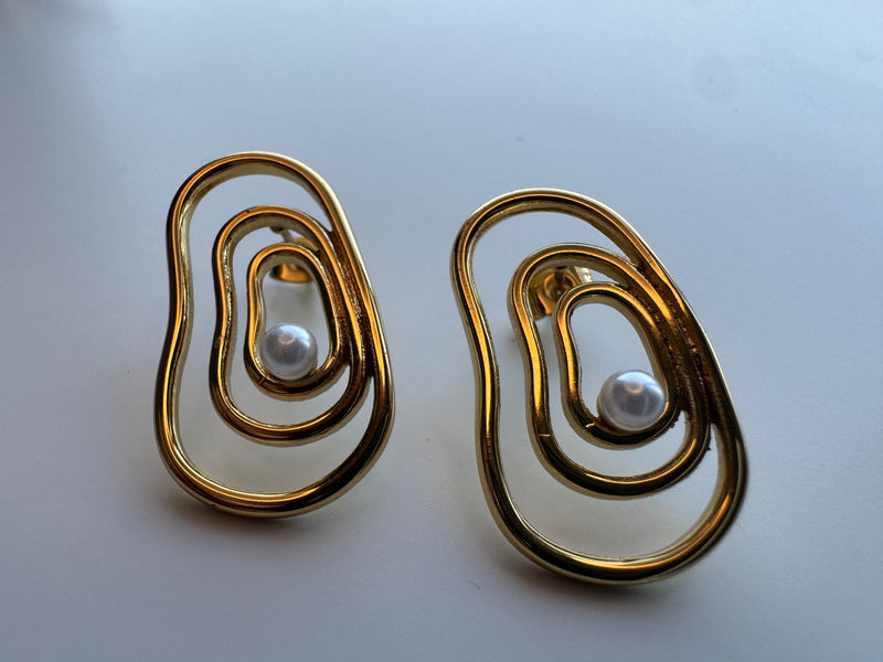 Pearl Maze Earrings
