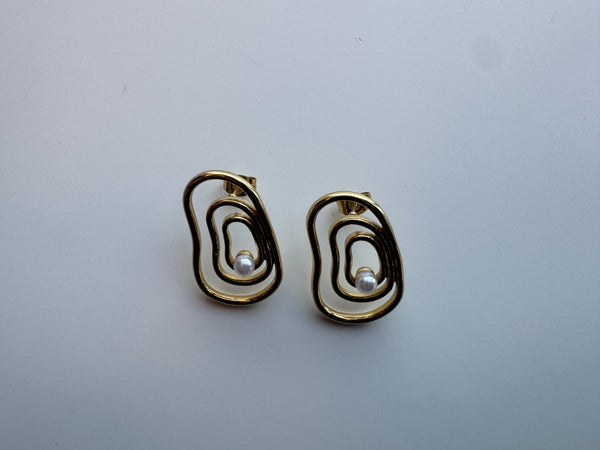 Pearl Maze Earrings