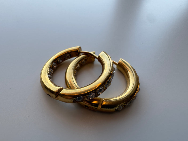 Ivy Diamond Hoops