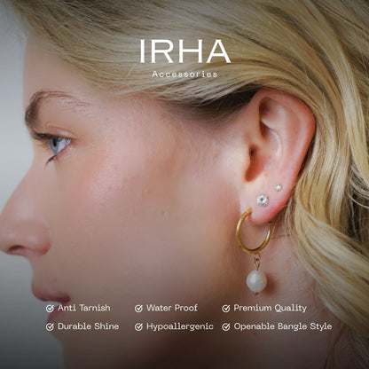 Pendientes de perlas de Lana