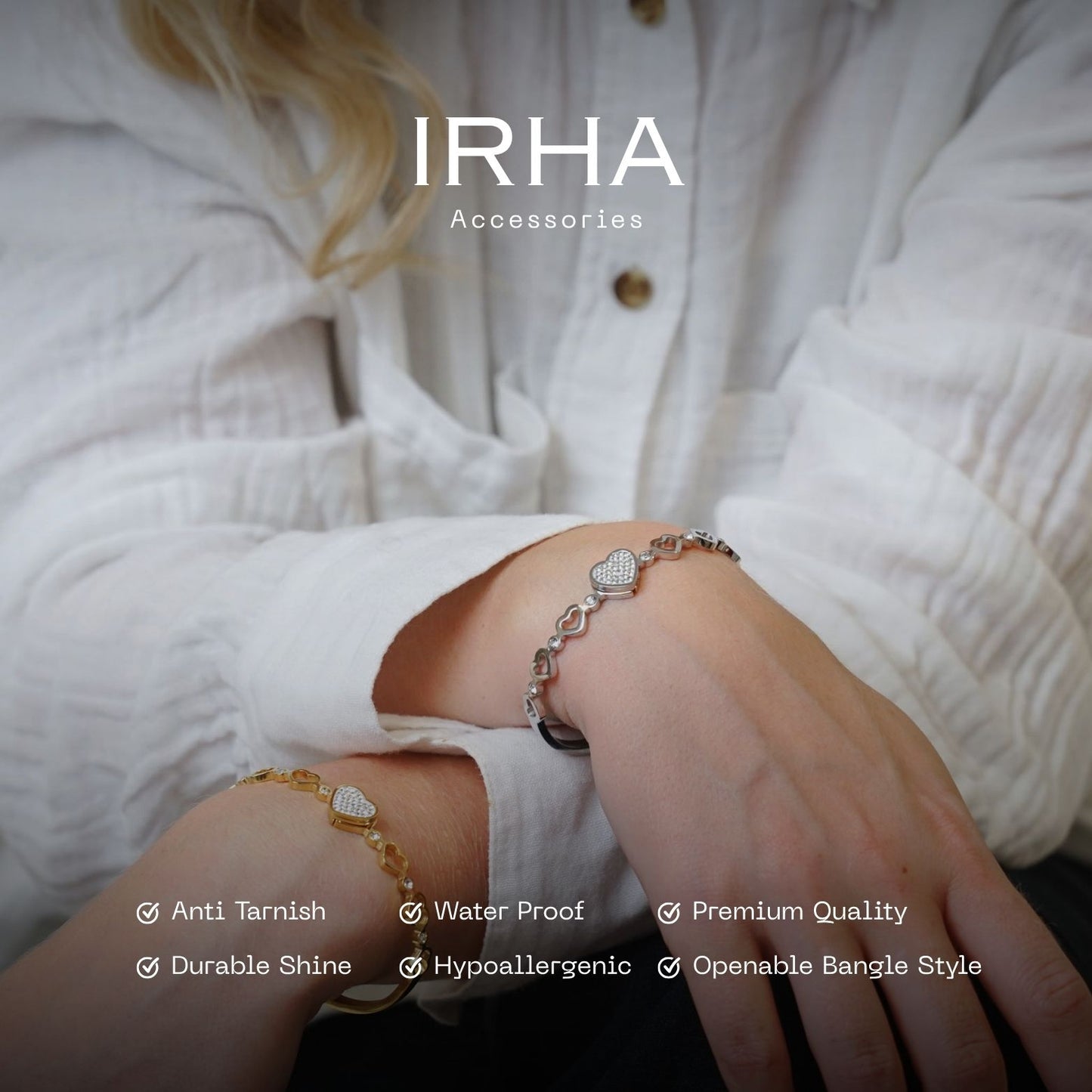 Brazalete de corazón de amor