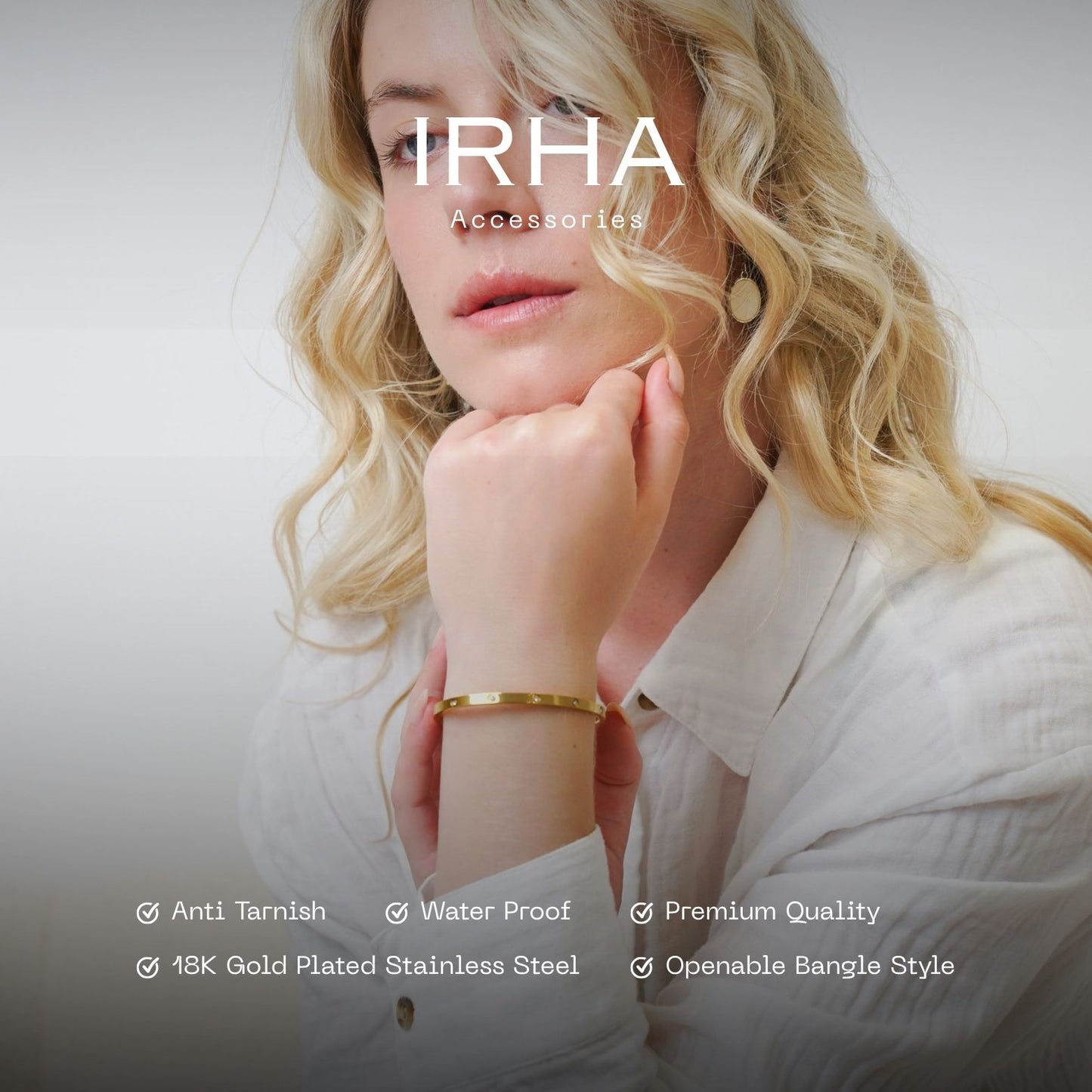 Emma Gold Diamond Bangle