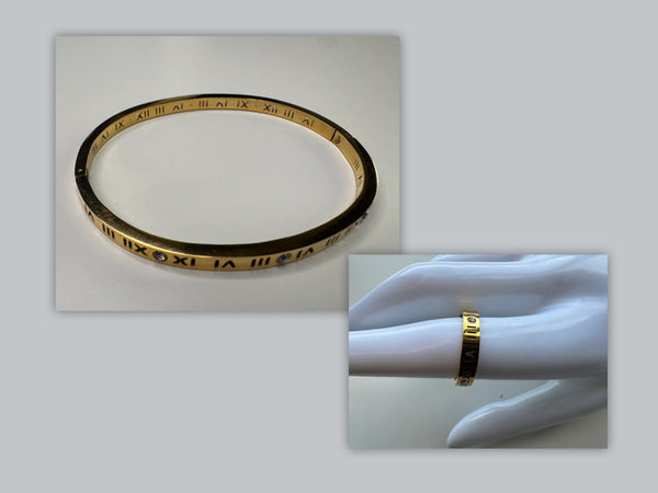 Roman Number Bangle and Ring BP2