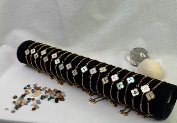 Initial Clover Bracelets